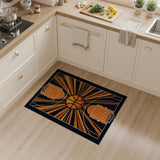 Basketball Court Geometric Geometric Modern Area Rug