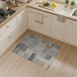 Distressed Neutral Geometric Area Rug