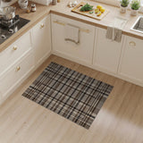 Brown Tan Plaid Rustic Farmhouse Rustic Farmhouse Area Rug
