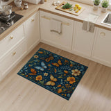 Multi-color and Patterns Vibrant Butterfly Meadow Floral Rug