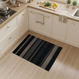 Geometric Modern Modern Grey Striped Woven Area Rug