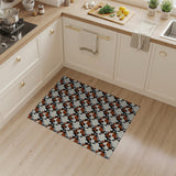 Modern Terracotta Geometric Area Rug