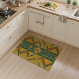 Vibrant Yellow Southwestern Geometric Area Rug