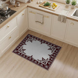Traditional Persian Red Ornate Red Floral Border Area Rug