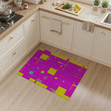 Multi-color and Patterns Vibrant Pink Yellow Teal Geometric Area Rug