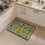 Vibrant Alphabet Learning Kids Area Rug