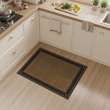Black Gold Dotted Persian Area Rug
