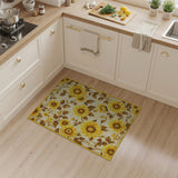 Floral Vintage Vintage Sunflower Floral Area Rug