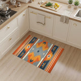Southwestern Geometric Southwestern Orange Geometric Area Rug