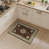 Luxurious Traditional Persian Red Floral Medallion Rug