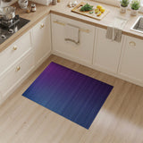 Blue-to-Purple Ombr Striped Area Rug