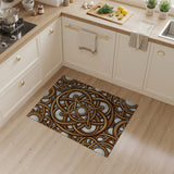 Gold Celtic Knot Pearl Heritage Rug