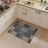 Modern Geometric Patchwork Neutral Area Rug