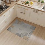 Abstract Geometric Area Rug in Beige Grey Tan