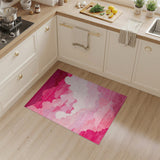 Pink Clouds Washable Area Rug