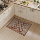 Terracotta Diamond Lattice Southwestern Rug