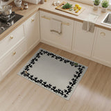 Heritage Tribal Silhouette Border Beige Area Rug