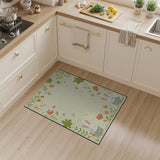 Cute Bunny Strawberry Garden Rug