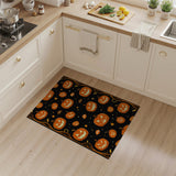 Spooky Jack-o-Lantern Pumpkin Halloween Rug