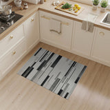 Stripe Modern Black White Geometric Stripe Area Rug