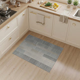 Distressed Grey Patchwork Area Rug