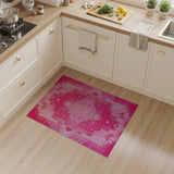 Geometric Modern Vibrant Pink Geometric Modern Area Rug