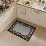 Whimsical Mushroom Celestial Border Area Rug
