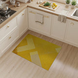 Yellow Geometric Modern Area Rug