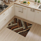 Tribal Geometric Endless Stairs Area Rug
