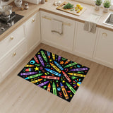 Colorful Crayon Kids Cartoon Area Rug