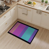 Vibrant Multi-Color Horizontal Stripe Rug