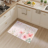 Blush Pink Floral Vintage No. 23 Area Rug