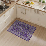 Traditional Persian Floral Purple Floral Persian Area Rug