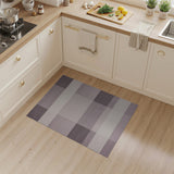 Muted Purple Grey Plaid Area Rug