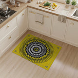 Yellow Vibrant Yellow Mandala Area Rug