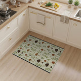 Boho Chic Multi-color and Patterns Whimsical Mushroom Forage Area Rug