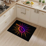 ODIKA Vibrant Flame Arrow Multi-Color Area Rug