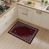 Traditional Persian Ornate Red Floral Border Area Rug