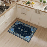 Celestial Navy Blue Geometric Area Rug