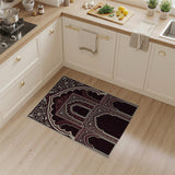 Ornate Red Arched Persian Area Rug