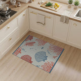 Coral Reef Sea Life Coastal Area Rug