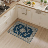 Traditional Persian Medallion Navy Blue Persian Medallion Area Rug
