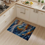 Sunset Crashing Wave Area Rug
