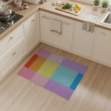 Geometric Modern Vibrant Multi-Color Geometric Block Area Rug