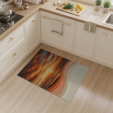 Sunset Beach Layered Waves Area Rug