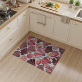 Pink Seashell Petal Coastal Rug