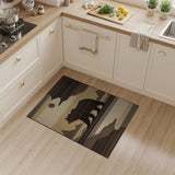 Standing Bear Mountain Landscape Area Rug