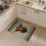 Shaggy Highland Cow Southwestern Rug