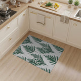 Leaf Lush Green Fern Leaf Area Rug
