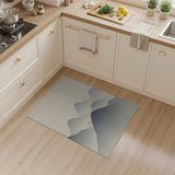 Misty Layered Mountains Area Rug